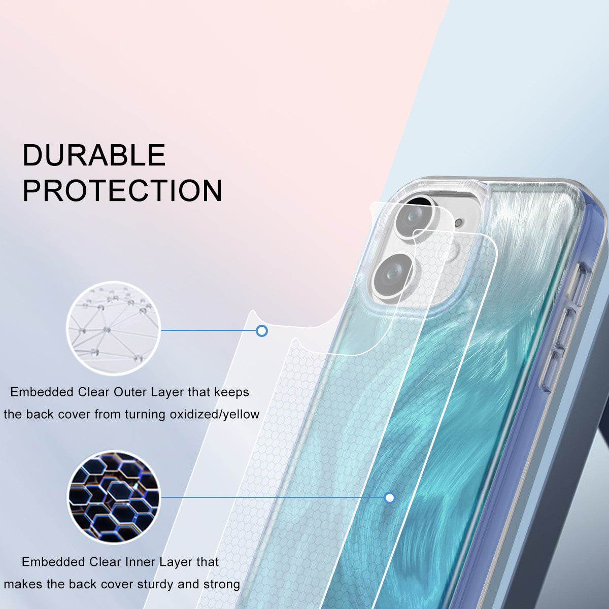 For iPhone 11 Feather Pattern Case Gradient PC+TPU Protective Phone Cover with Screen Protector For iPhone 11 Feather Pattern Case Gradient PC+TPU Protective Phone Cover with Screen Protector